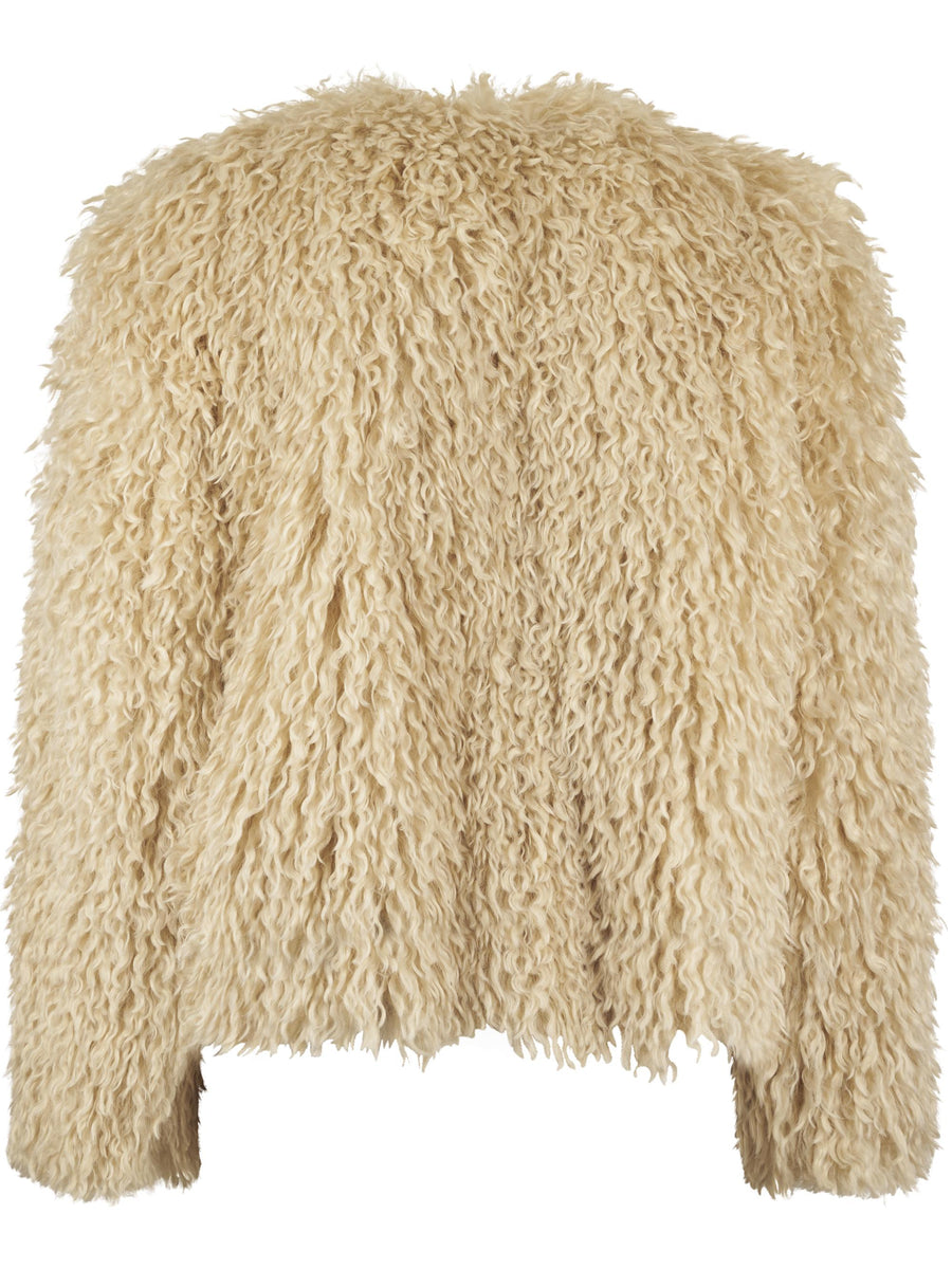 GIUBBINO BOMBER IN PELLICCIA PERLA F80010 X10711 TAGLIATORE 