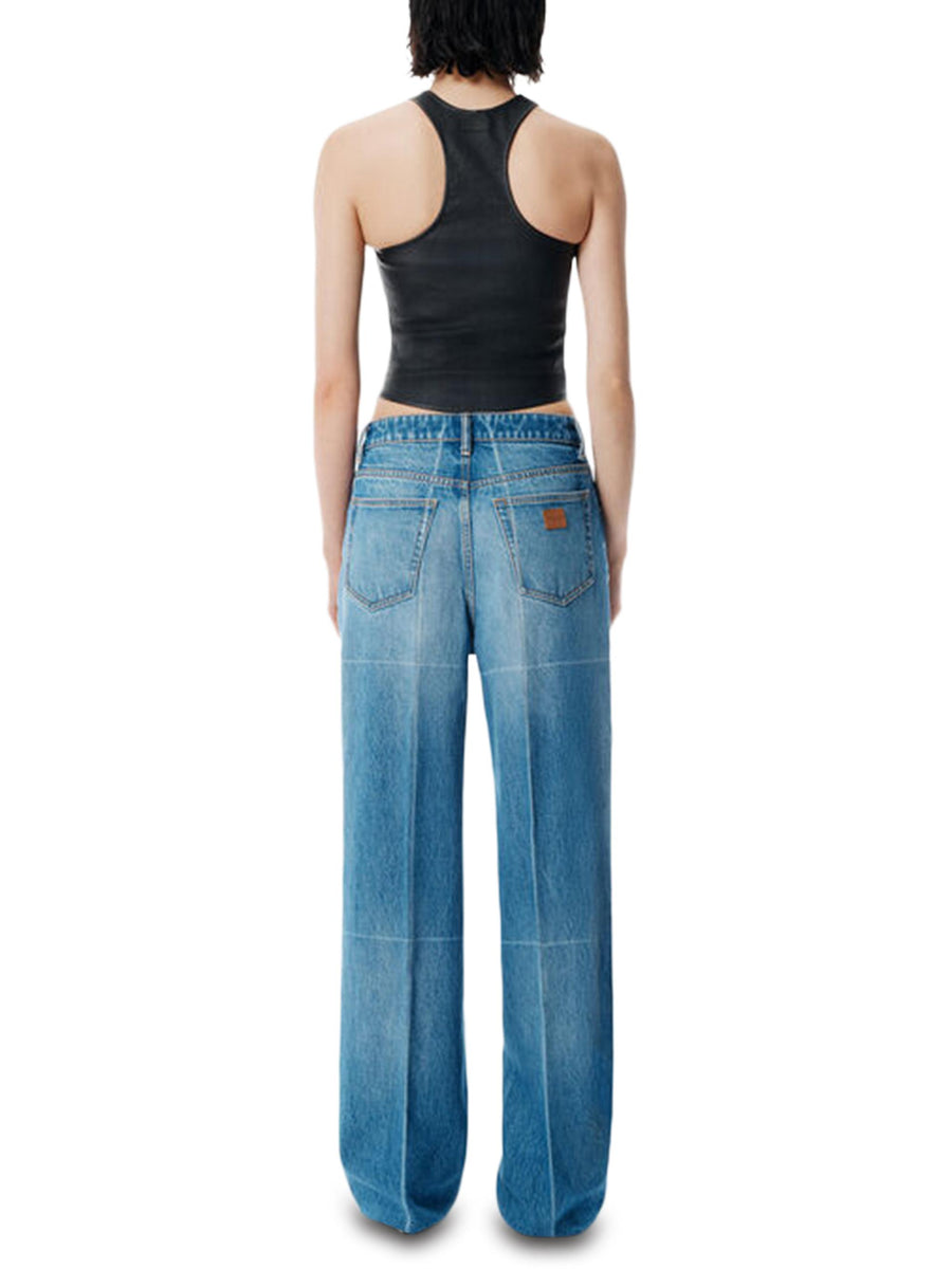 STRAIGHT PANT W FADED FOLD LINES 4DC4254848 400C ALEXANDER WANG 