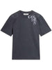 JOURNEY M'S T-SHIRT REGULAR GAUZE COTTON JERSEY PRINTED BASE WITH  FLOC PRINT GMP01220 P00213650100 GOLDEN GOOSE 