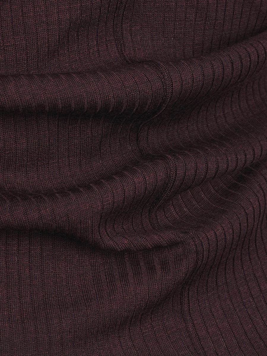 WOOL RIBBED JERSEY ROUNDNECK T-SHIRT 14426 F48M2507 FORTE FORTE 