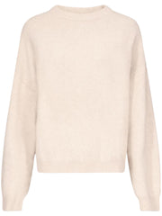 TRISTAN LOOSE FIT SWEATER TRISTAN STONE MELANGE LOULOU STUDIO 