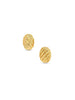RIBBED OVAL EARRINGS A1511058 GLD1 ANINE BING 