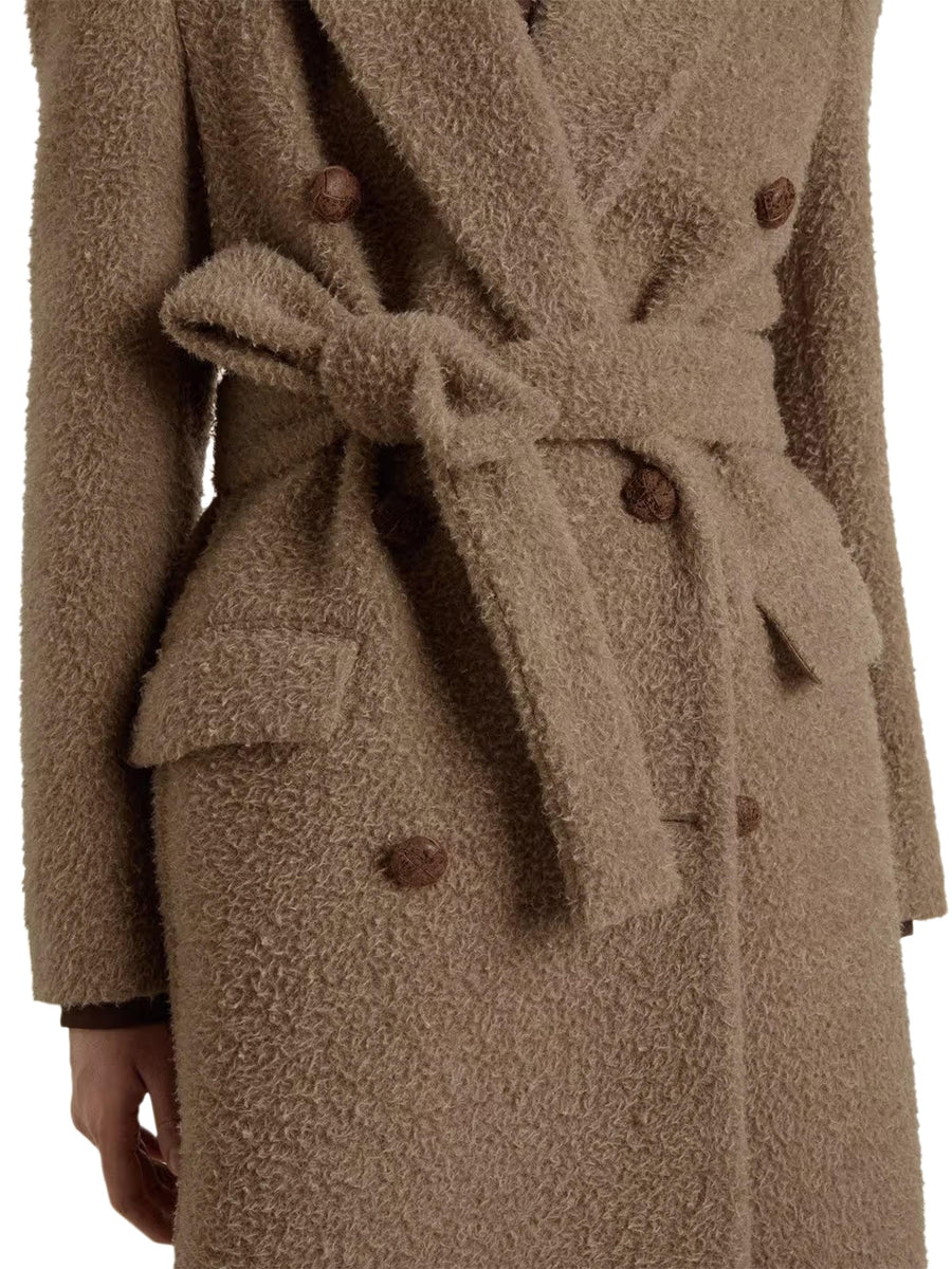 JOURNEY W'S DOUBLE BREASTED COAT WITH DETACHABLE BELT CASENTINO WOOL GWP02319 P00209160407 GOLDEN GOOSE 