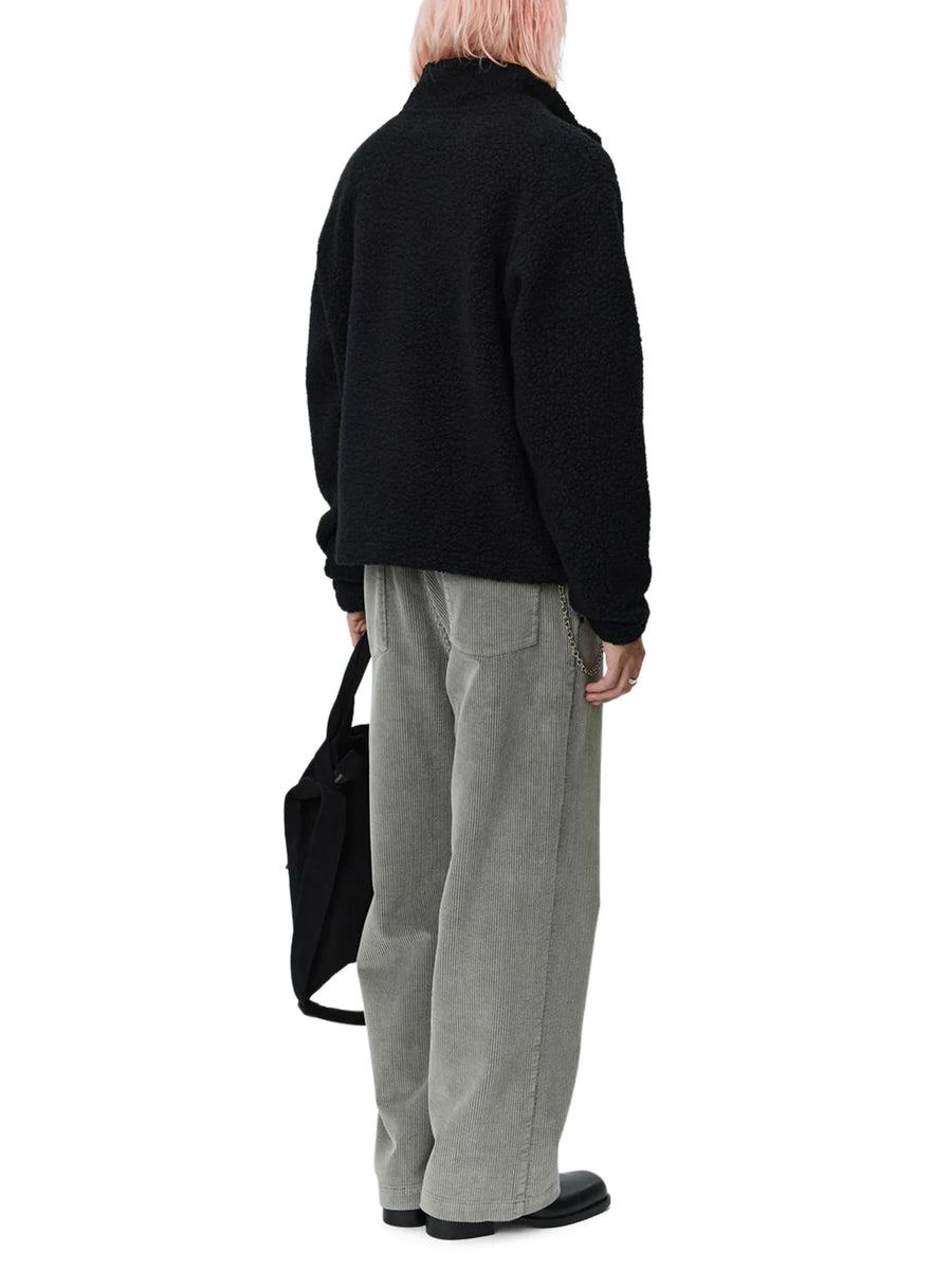 COMMON HALF ZIP SWEATER M325075 BLACK FUZZY MFPEN 