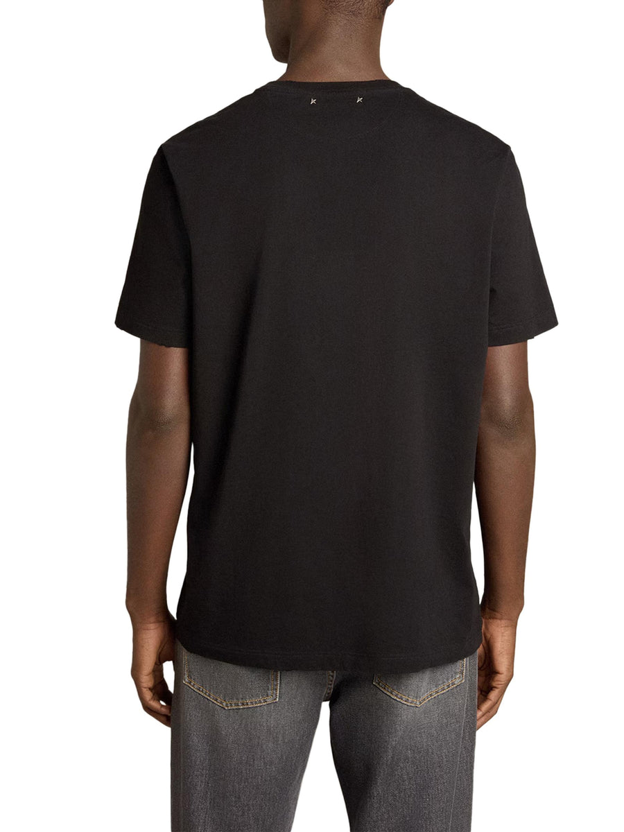 GOLDEN M'S REGULAR T-SHIRT DISTRESSED COTTON JERSEY GMP01220 P00063790292 GOLDEN GOOSE 