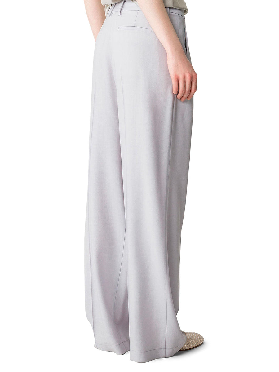 WOOL VISCOSE TWILL SARTORIAL LOW WAIST PANTS 14049 F48A7058 FORTE FORTE 