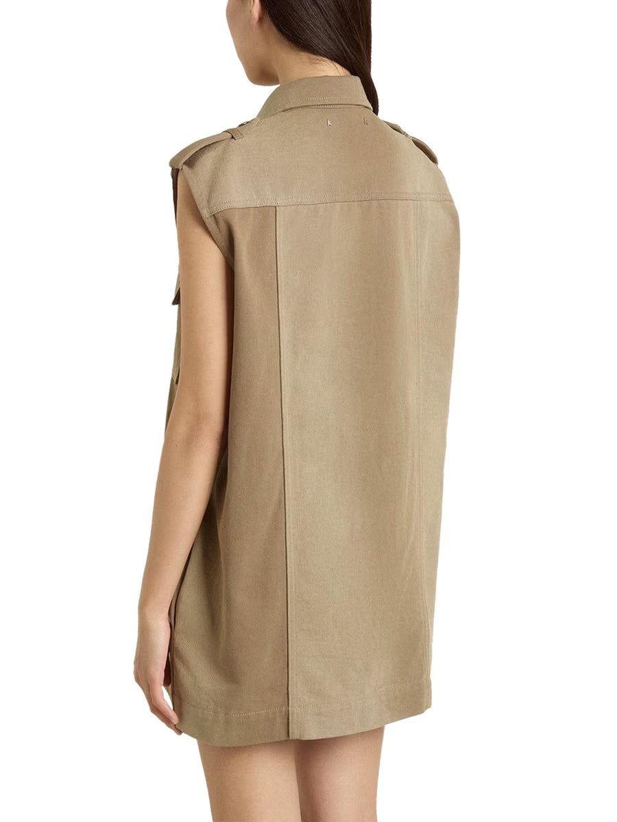 JOURNEY W'S OSANNE SHIRT DRESS SLEEVELESS COTTON DENIM FULL SLY WASH GWP02464 P00207215184 GOLDEN GOOSE 