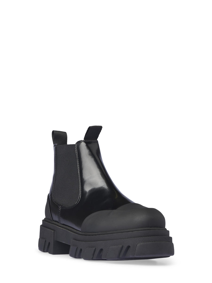 Cleated Low Chelsea Boot Box Oleatex S3242 099 GANNI 