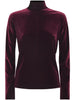 STRETCH VELVET TURTLENECK T-SHIRT 14397 F48M2502 FORTE FORTE 