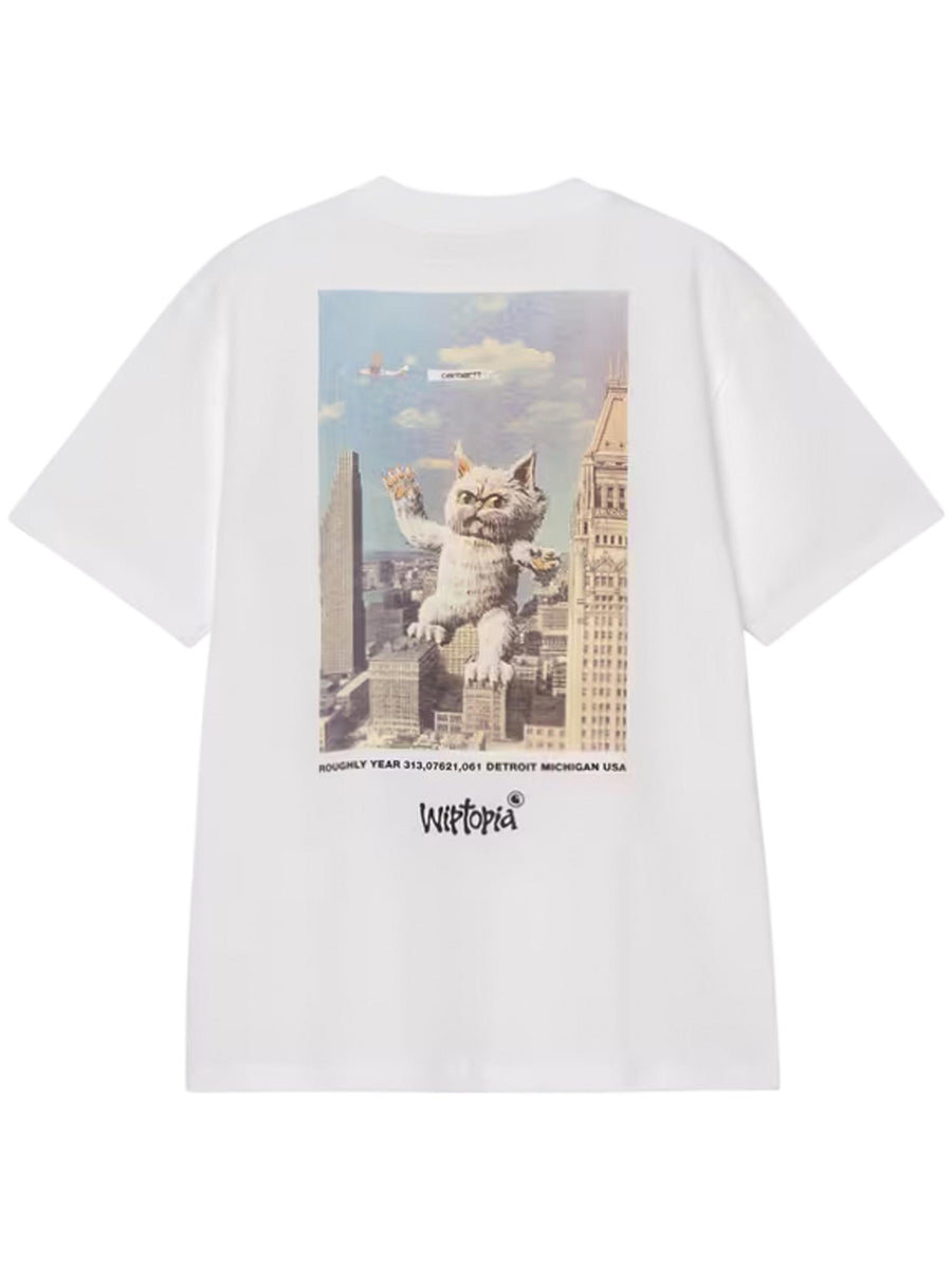 W' S/S Wiptopia T-Shirt Organic Cotton Single Jersey I035496 02XX CARHARTT WIP 
