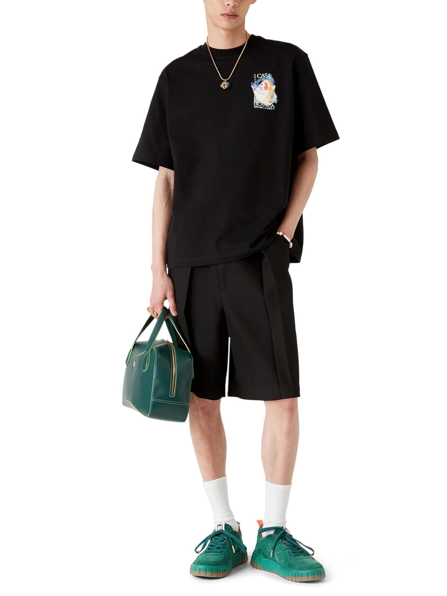 GALACTIC CONNECTION PRINTED OVERSIZED T-SHIRT MPF25-JTS-044-05  CASABLANCA 