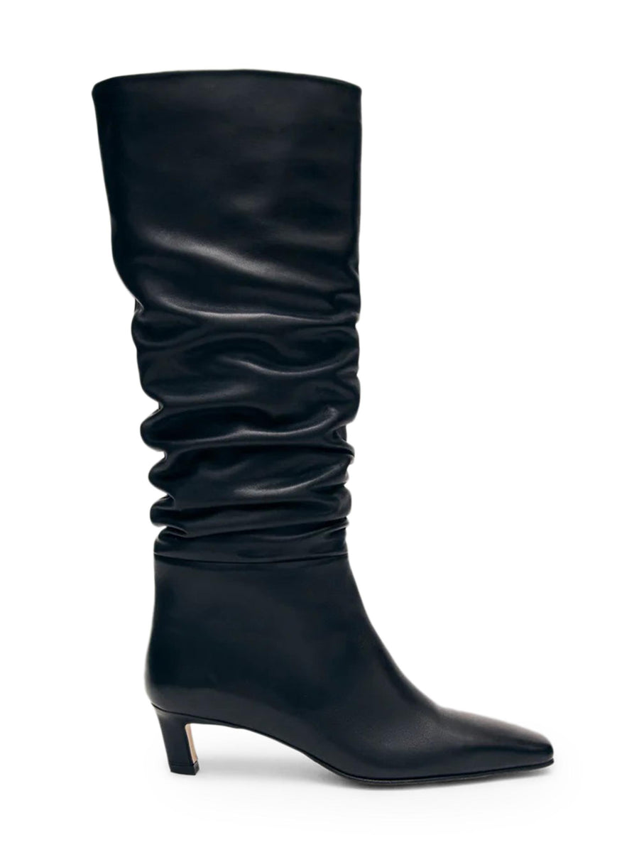 KALILA BLACK LEATHER BOOTS S100549 01 ALOHAS 