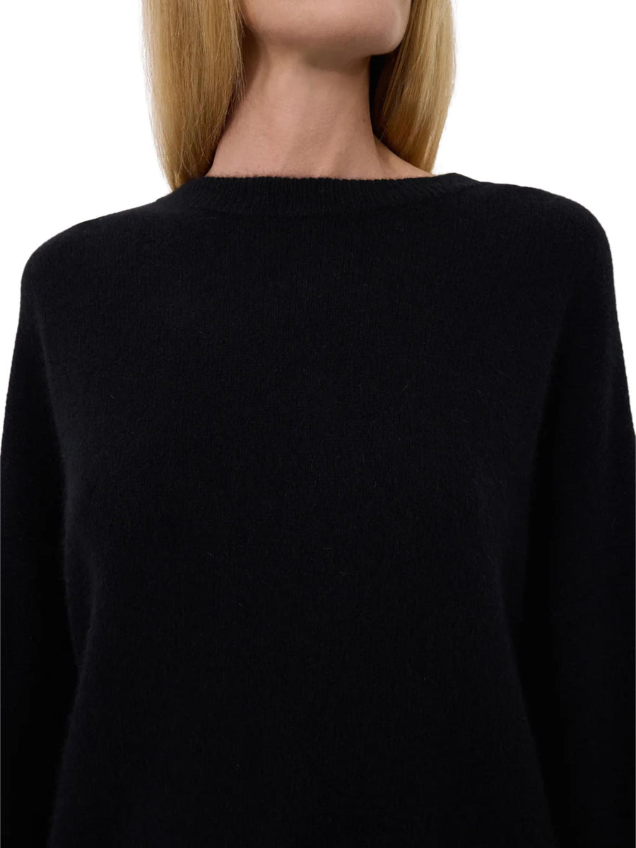 TRISTAN LOOSE FIT SWEATER TRISTAN BLACK LOULOU STUDIO 