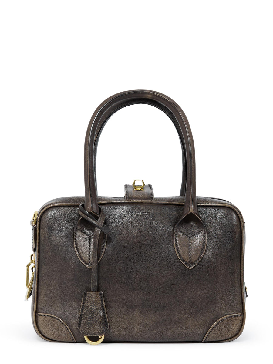 VITA BAG TREATED LEATHER BODY GOLD METAL DETAILS GWA00470 A00075355682 GOLDEN GOOSE 