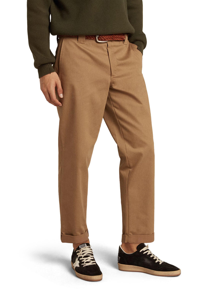 GOLDEN M'S CHINO SKATE PANTS  COMFORT COTTON/POLIESTERE GABARDINE GMP01190 P00078615369 GOLDEN GOOSE 