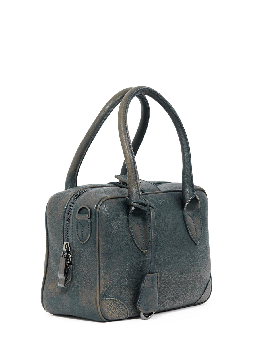 VITA BAG TREATED LEATHER BODY RUTHENIUM METAL DETAILS GWA00470 A00075050943 GOLDEN GOOSE 