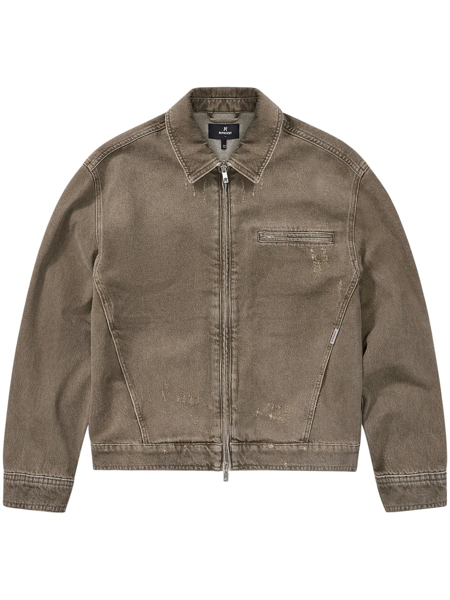 COLLARED DENIM JACKET MLM100336 59 REPRESENT 