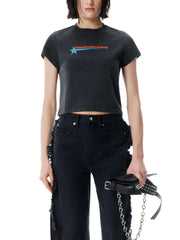 SHRUNKEN T-SHIRT W GRAPHIC 1CC4251155 011 ALEXANDER WANG 