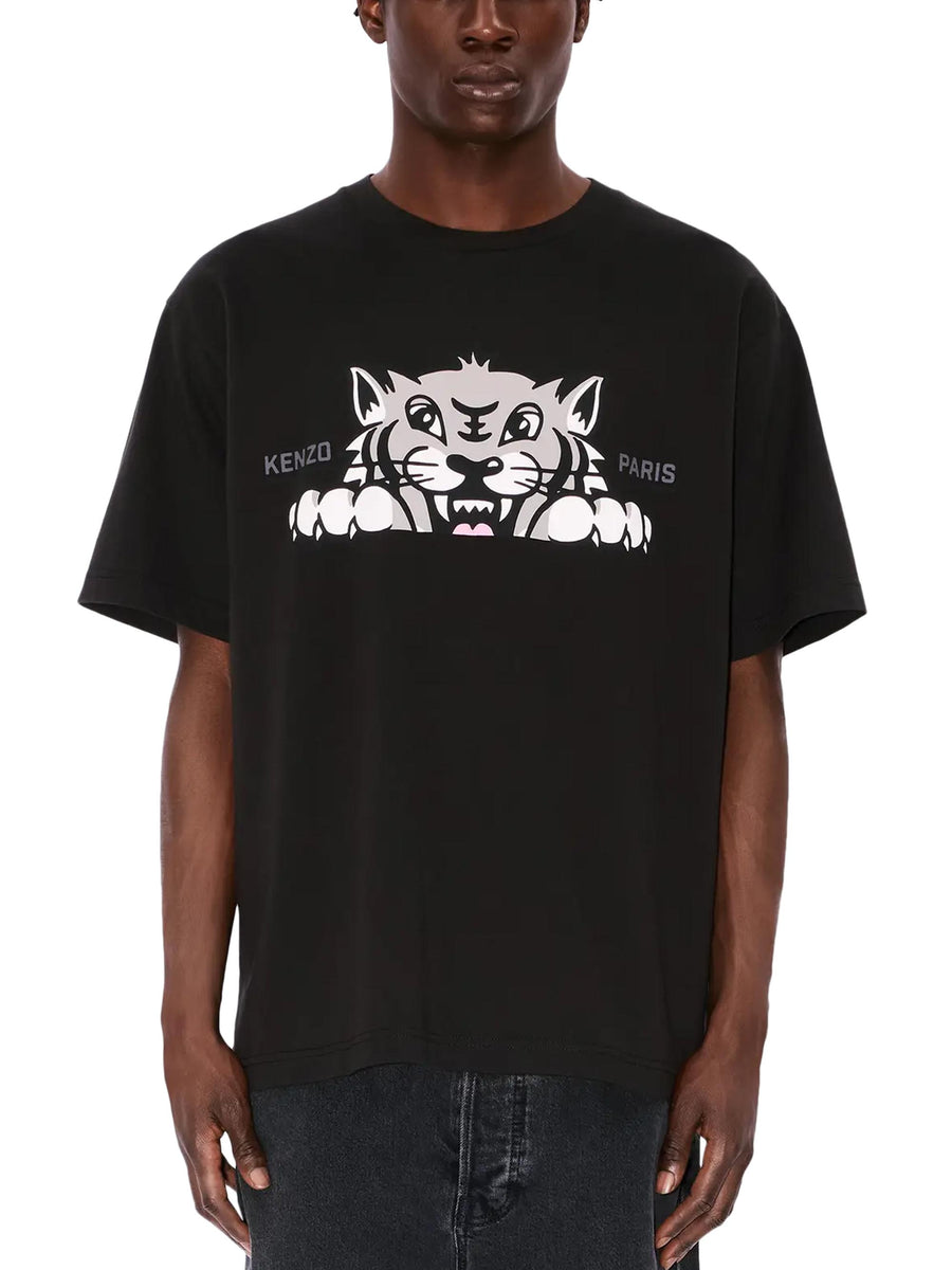 KENZO HAPPY TIGER OVERSIZED TSHIRT FF65TS4514SG 99J KENZO 