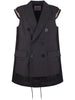 GLEN CHECK VEST 2508032 301 SACAI 