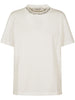 GOLDEN W'S REGULAR T-SHIRT DISTRESSED COTTON JERSEY WITH EMBROIDERY GWP01220 P00067310363 GOLDEN GOOSE 