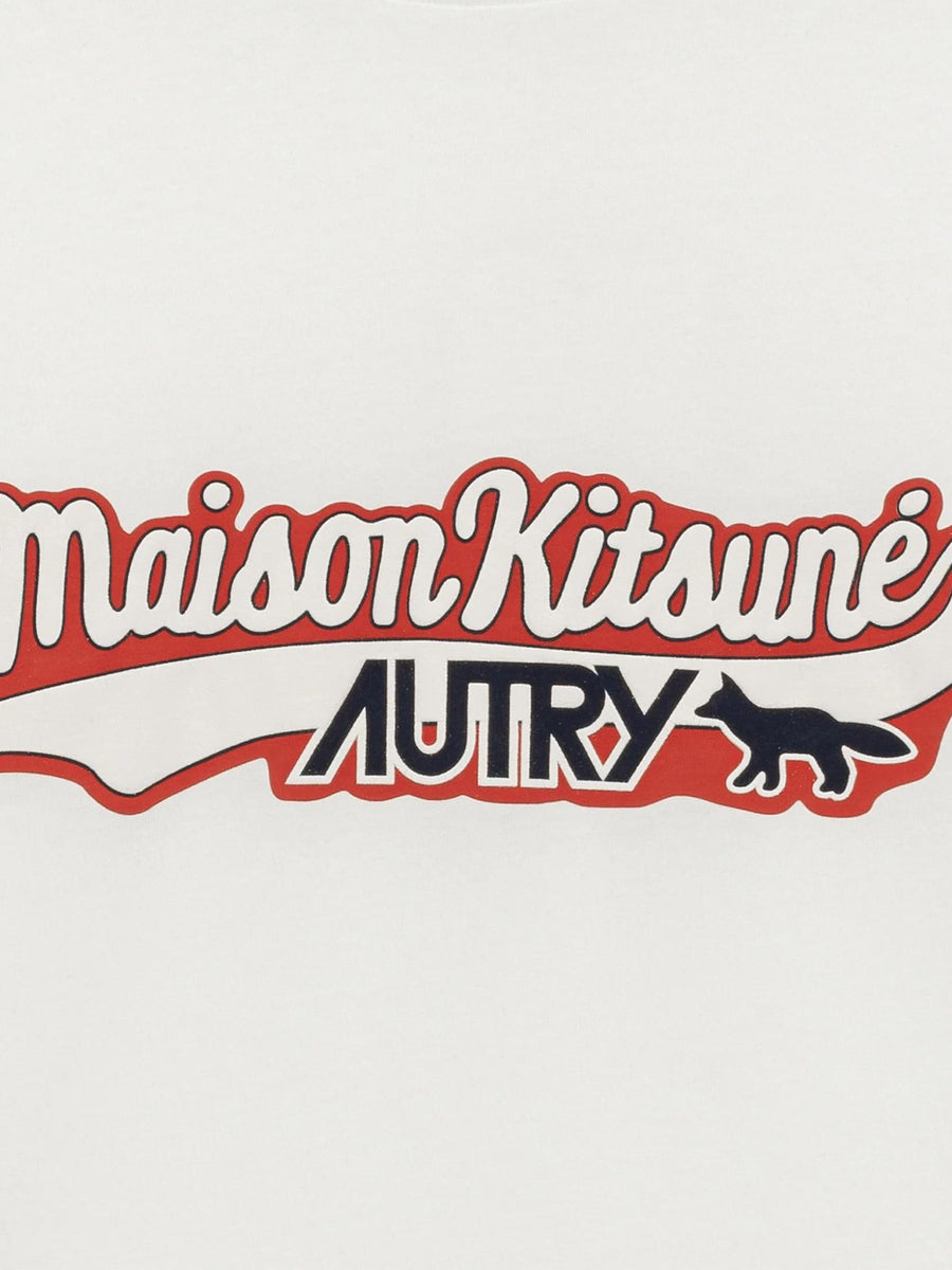 T-SHIRT MAIN UNISEX - M KITSUNE WHITE TSPXMK2W  AUTRY 