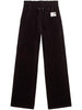 W'S JOGGING WIDE LEG FRENCH POCKETS DOUBLE CHENILLE JERSEY  WITH LABEL GWP02326 P00212990100 GOLDEN GOOSE 