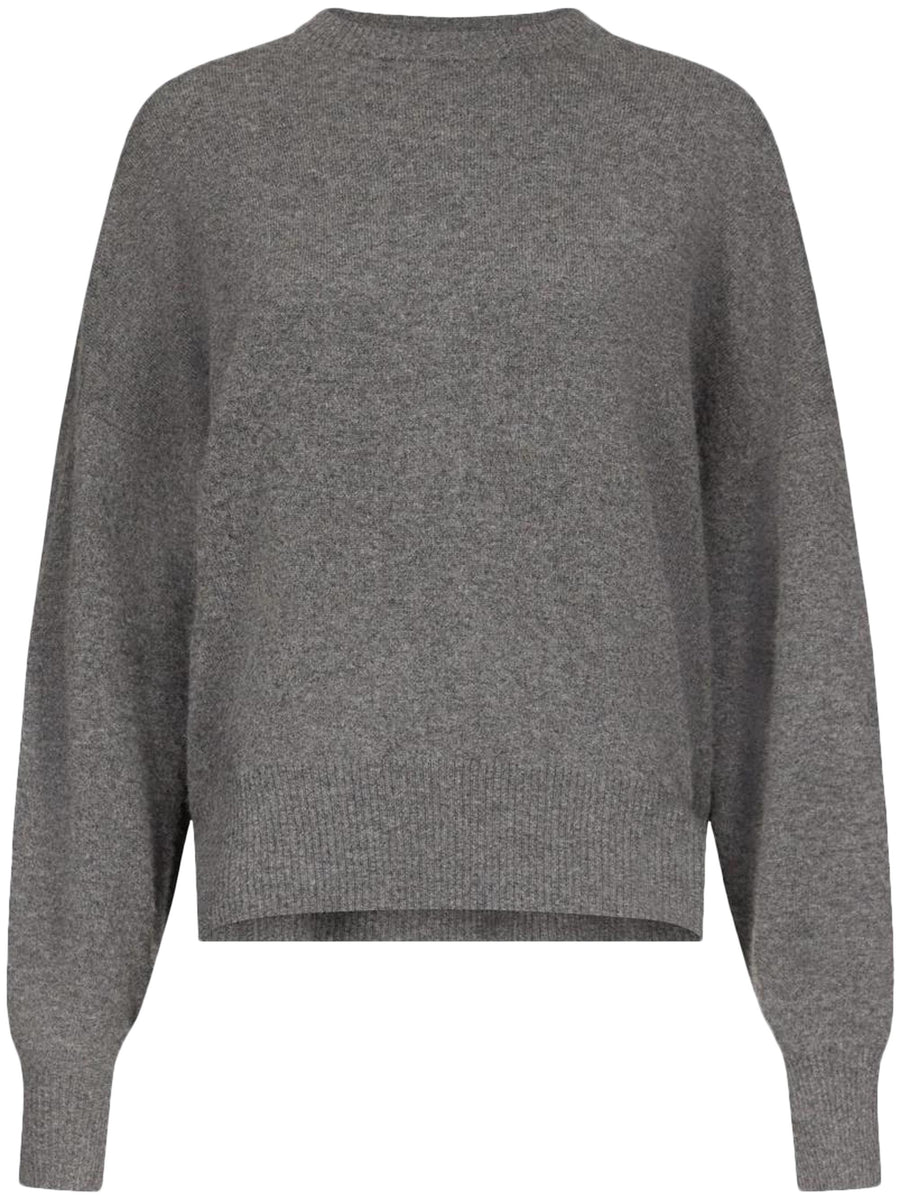 ANAA LDS ROUND NECK SWEATER ANAA LDS ANTHRACITE MELANGE LOULOU STUDIO 