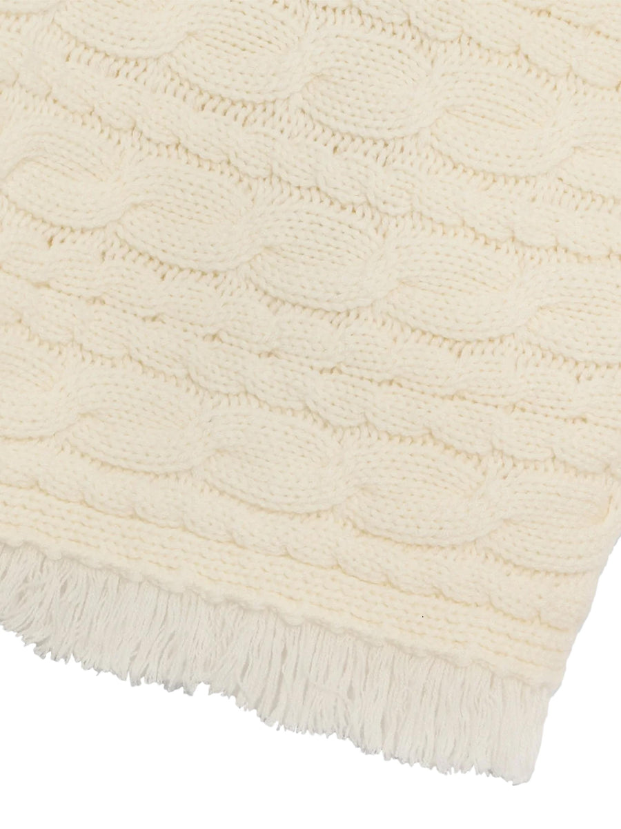 CROPPED CABLE TURTLENECK W34219CH CRE GUEST IN RESIDENCE 
