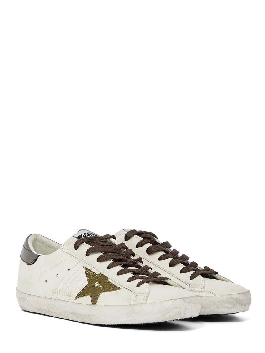 SUPER-STAR LEATHER UPPER AND TOE COCCO PRINT STAR LAMINATED HEEL GMF00101 F00751683112 GOLDEN GOOSE 