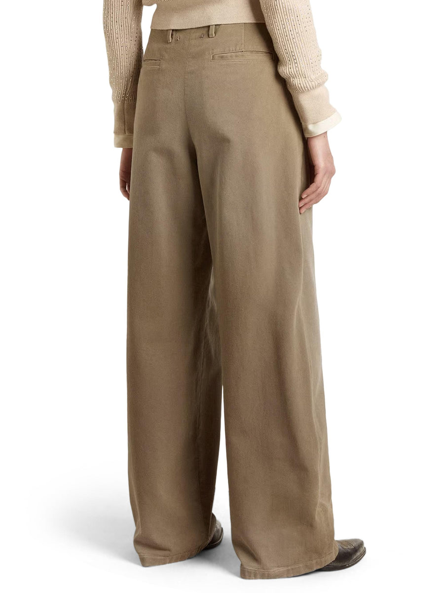 JOURNEY W'S PANT WIDE LEG  COTTON DENIM FULL SKY WASH GWP01203 P00207215184 GOLDEN GOOSE 