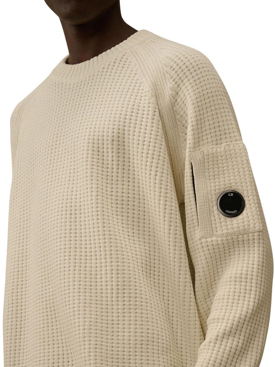 KNITWEAR CREWNECK IN CHENILLE COTTON CMKN023A005558G 103 CP COMPANY 