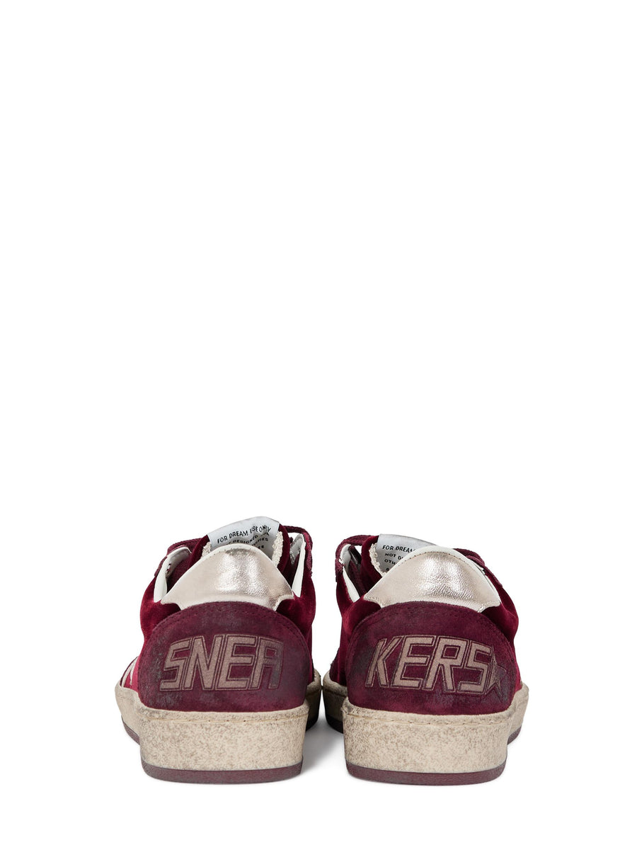 BALLSTAR VELVET UPPER SUEDE TOE AND SPUR LAMINATED STAR AND HEEL GWF00117 F00747640533 GOLDEN GOOSE 