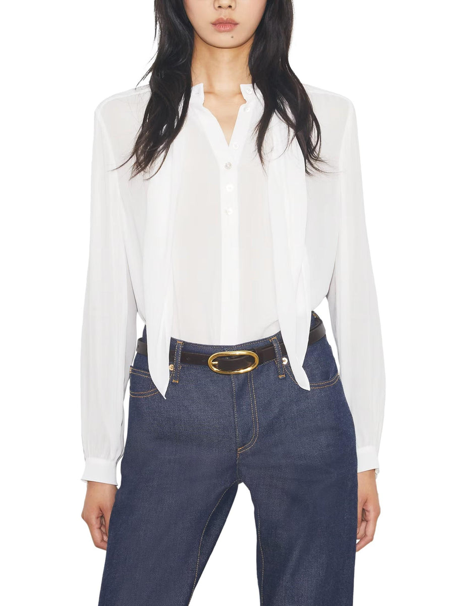 Georgette Bow Blouse 176348 025 TORY BURCH 