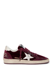 BALLSTAR VELVET UPPER SUEDE TOE AND SPUR LAMINATED STAR AND HEEL GWF00117 F00747640533 GOLDEN GOOSE 