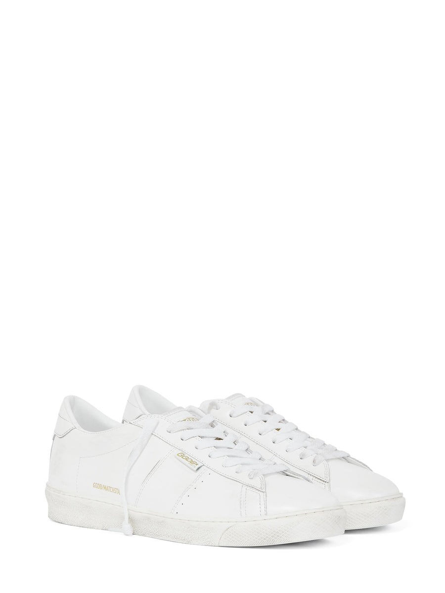 MATCHSTAR SHINY LEATHER UPPER AND HEEL GMF00796 F00636710100 GOLDEN GOOSE 