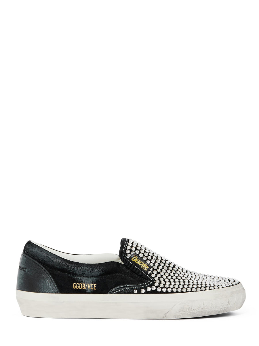 VCE SUEDE UPPER WITH HOTFIX LEATHER SPUR GWF00306 F00752790100 GOLDEN GOOSE 