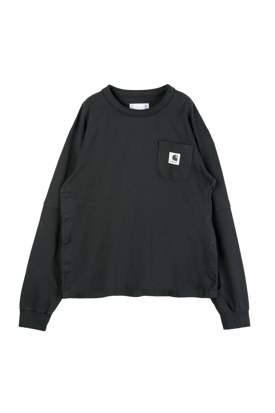 CARHARTT WIP COTTON JERSEY L/S T-SHIRT 2500994S 001 SACAI X CARHARTT WIP 