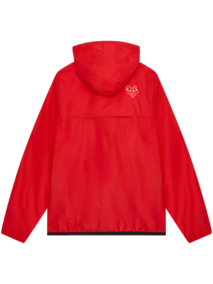 KWAY FULL ZIP JACKET RED EMBLEM AZ-J501-051 2 COMME DES GARCONS PLAY K-WAY 