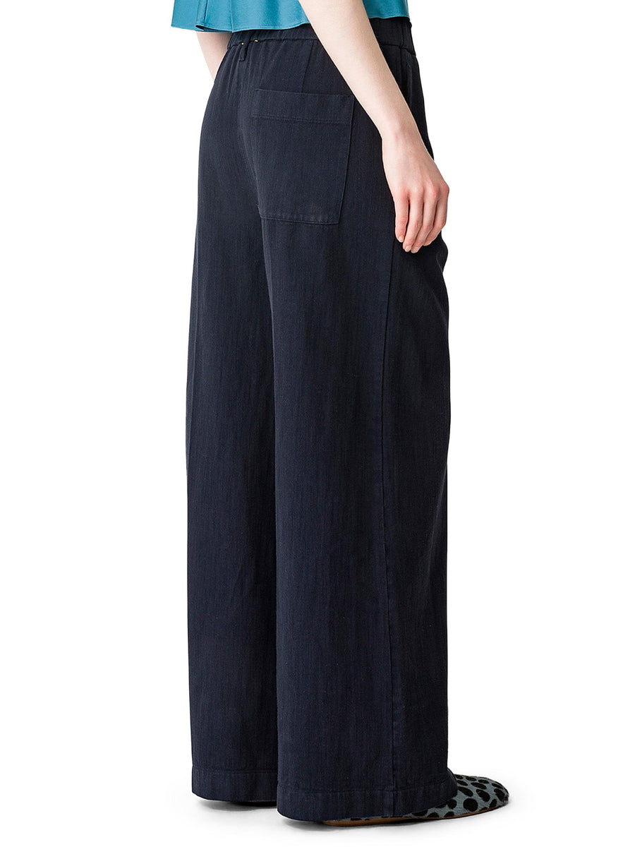 COVER COTTON VISCOSE HIGH WAIST PANTS 14034 F48A5012 FORTE FORTE 