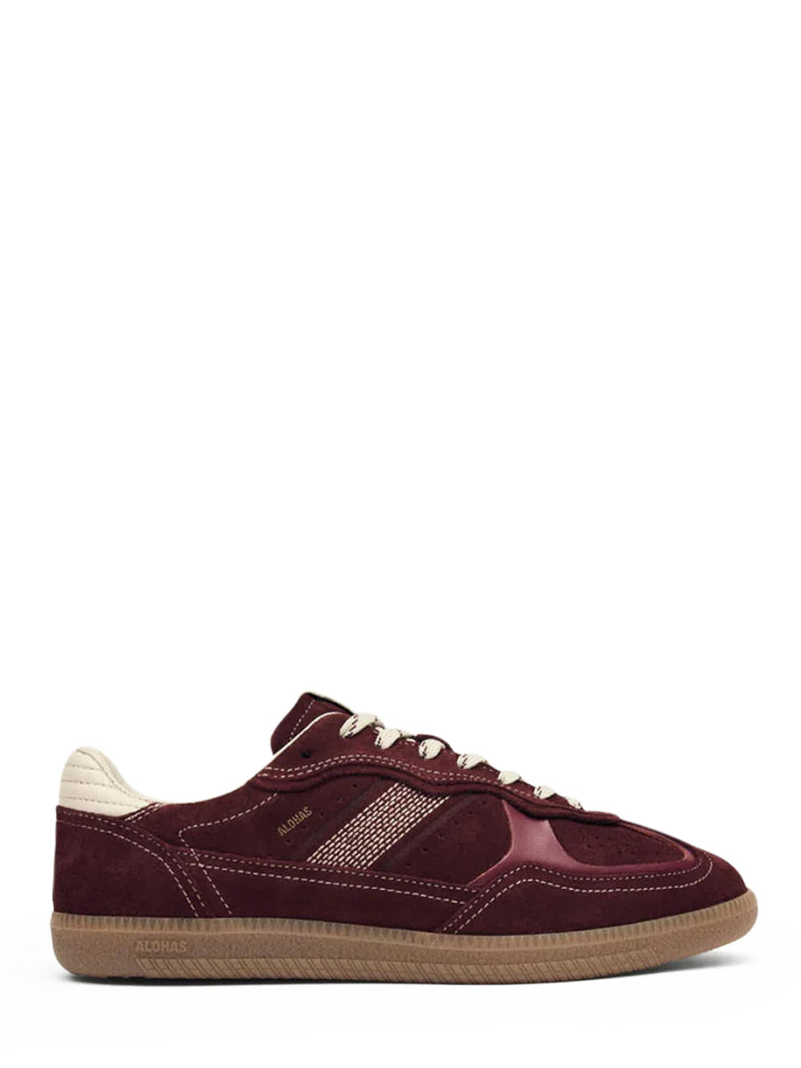 TB490 RIFE BURGUNDY CREAM LEATHER SNEAKERS S100471 34 ALOHAS 