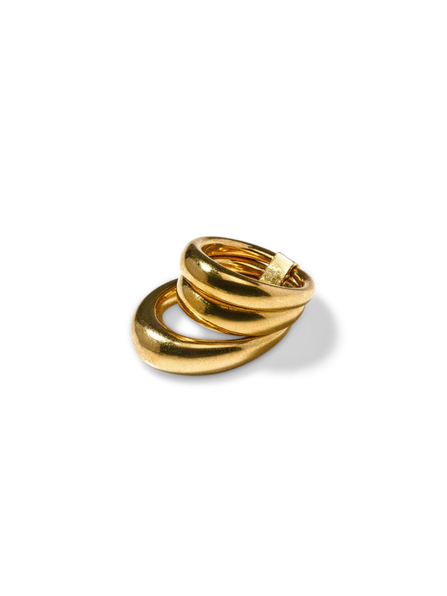 TRIPTYCH BLOW UP RING F25FG002S GOLD PANCONESI 