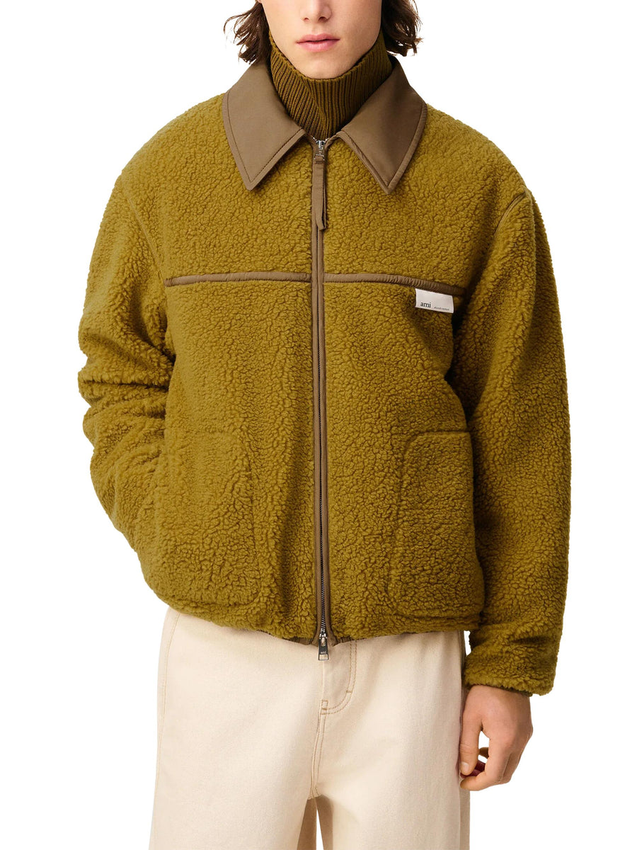 VESTE ZIPPEE H25HJK856 PL0040374H25 AMI PARIS 