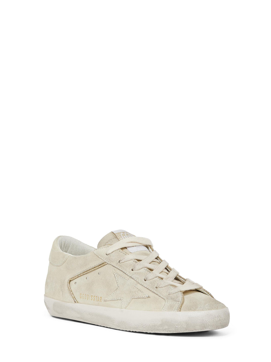SUPERSTAR SUEDE UPPER STAR AND HELL WITH GLITTER PIPING GWF00103 F00756015110 GOLDEN GOOSE 
