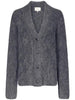 LYNN V NECK CARDIGAN LYNN ANTHRACITE MELANGE LOULOU STUDIO 