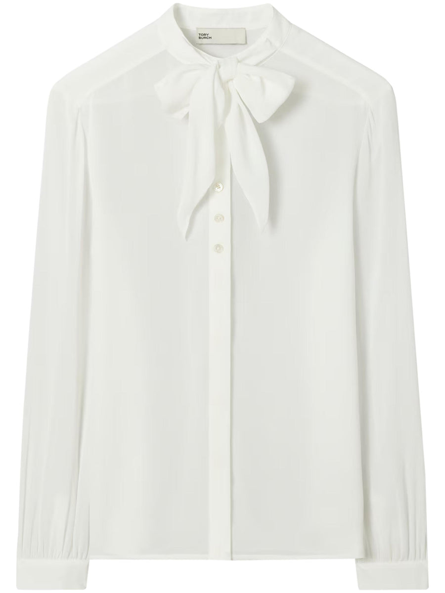 Georgette Bow Blouse 176348 025 TORY BURCH 