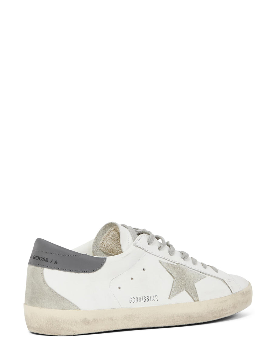 SUPER STAR LEATHER UPPER AND HEEL SUEDE STAR AND SPUR GMF00102 F00611311915 GOLDEN GOOSE 