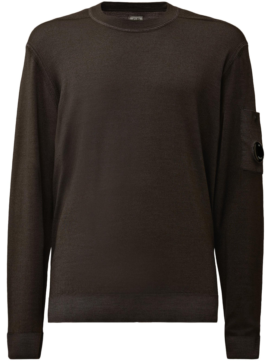 KNITWEAR CREWNECK IN FAST DYED MERINOS CMKN024A003247F 978 CP COMPANY 
