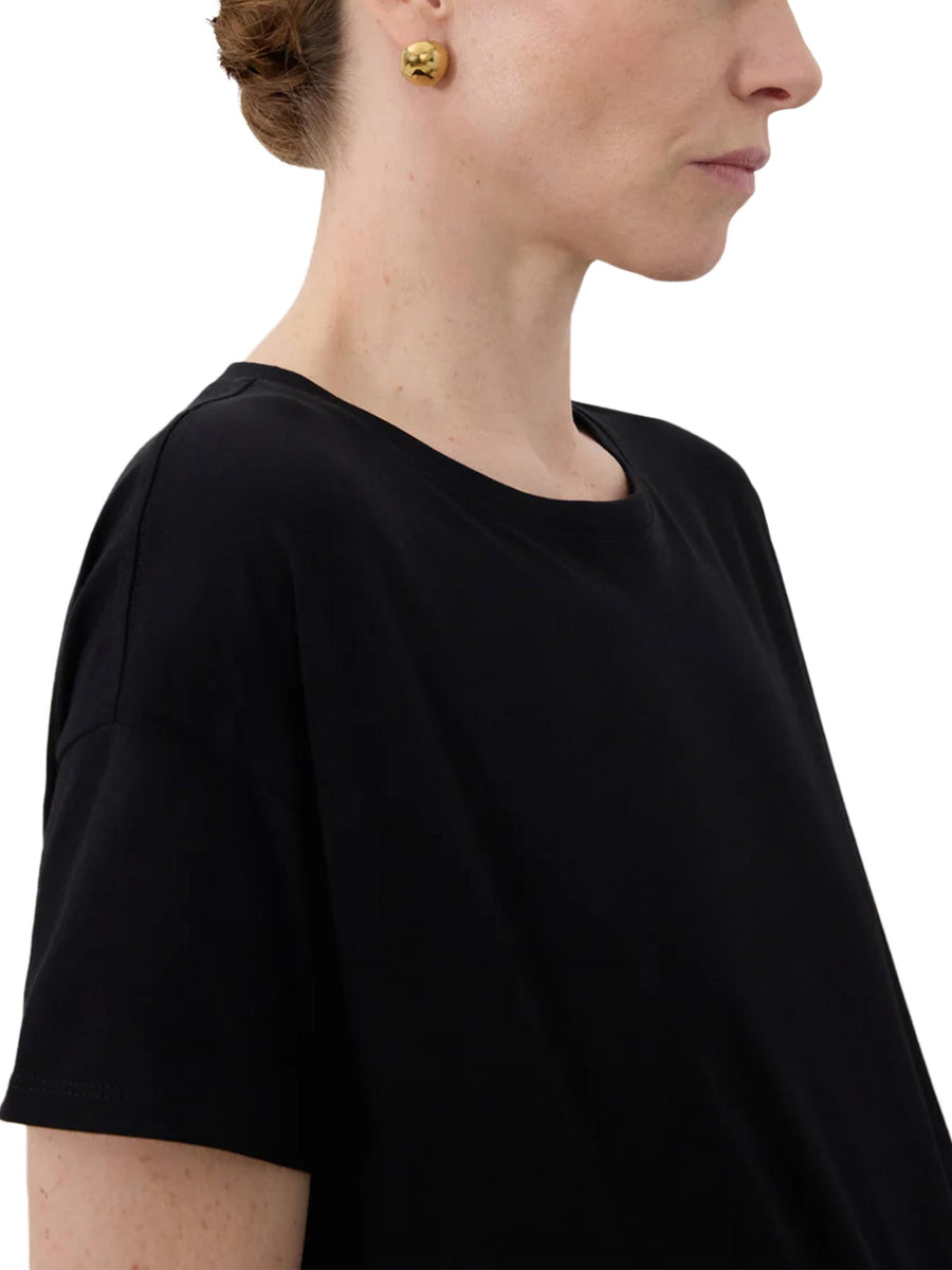 BASILUZZO LDS T-SHIRT BASILUZZO LDS BLACK LOULOU STUDIO 