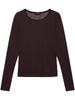 SYLVIE LONG SLEEVE TEE A0811501 BWN34 ANINE BING 